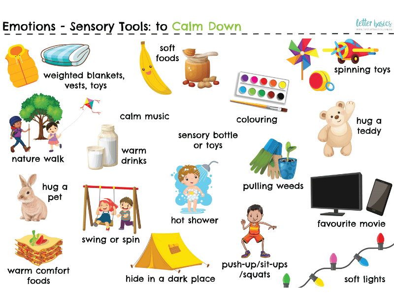 Sensory Tools to Calm Down 